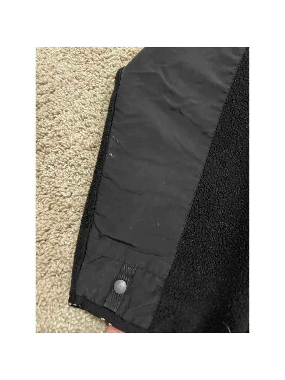 Men’s The North Face Black Denali Fleece Fill Zip Jacket XXL
